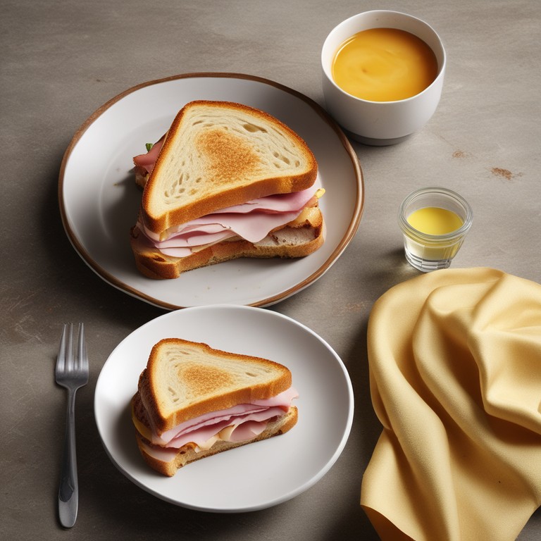 Easy Afternoon Snack with Ham and Cheese