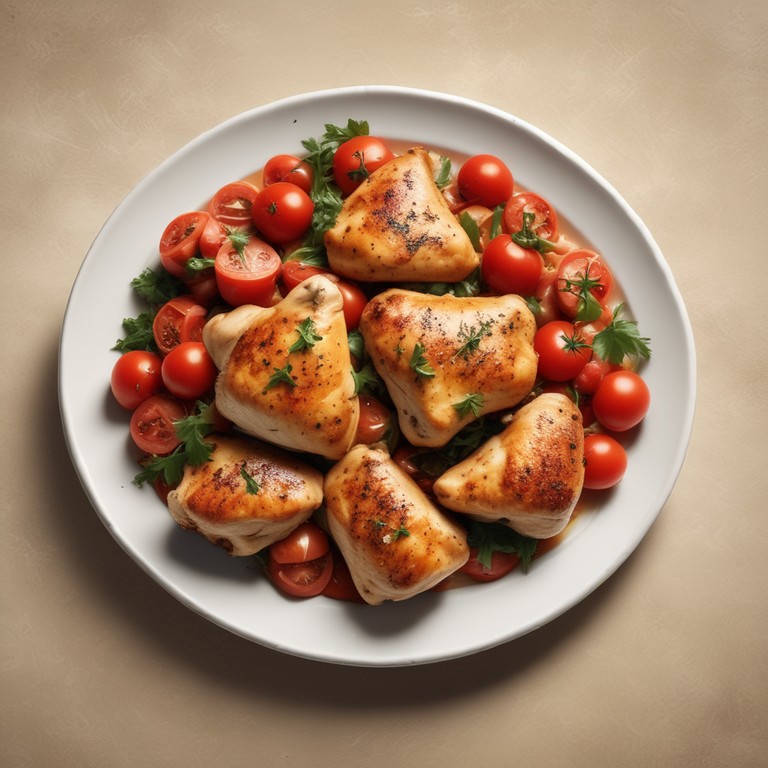 Low-Calorie Chicken and Tomato Skillet