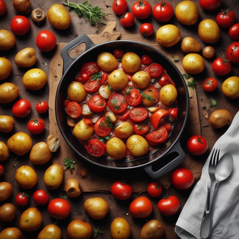 Patatas con Tomates al Horno