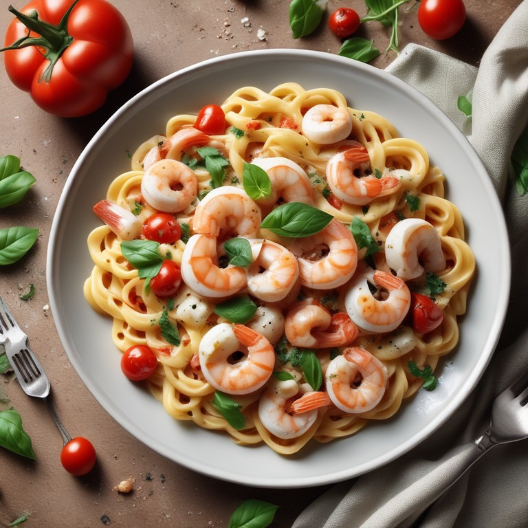 Garnelen-Ricotta-Tomaten-Pasta