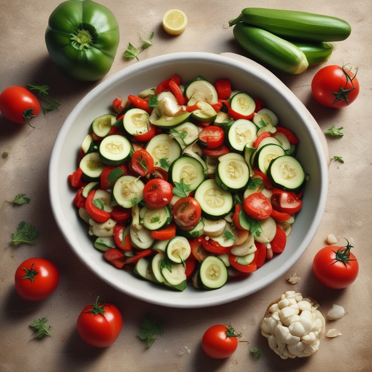 Salteado de Abobrinha com Vegetais