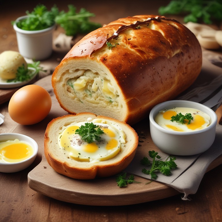 Stuffed Round Bread Delight