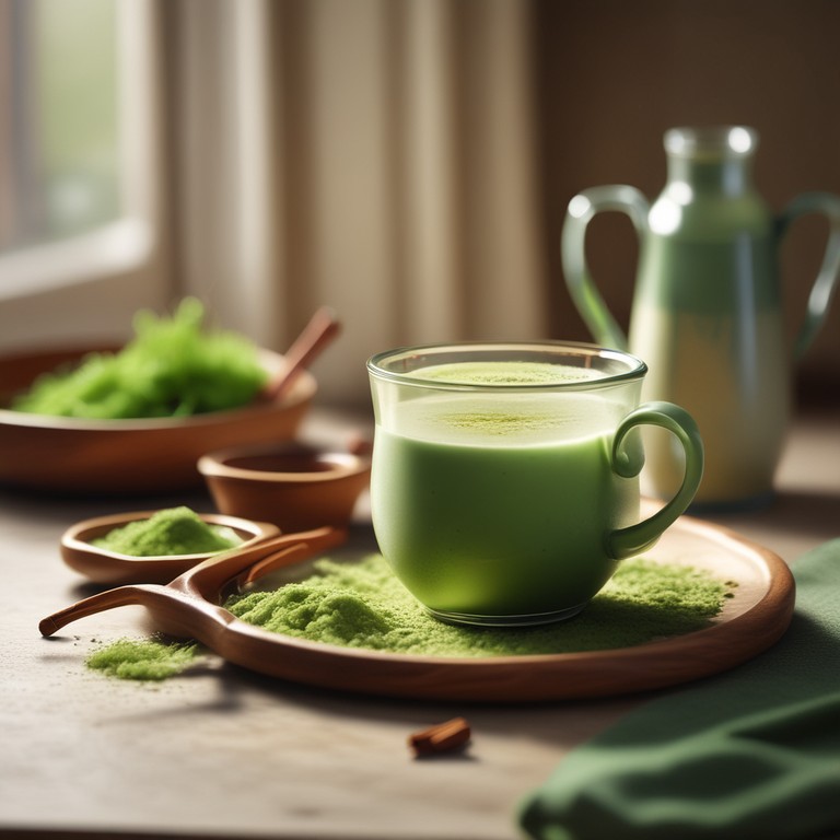 Morning Matcha Almond Milk Latte