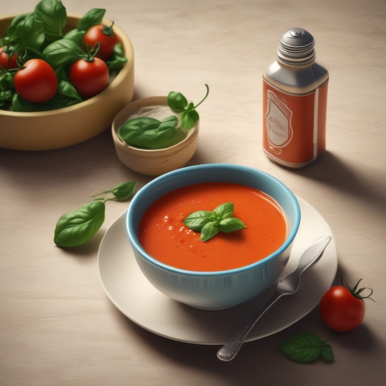 Creamy Tomato Soup with Canned Tomatoes