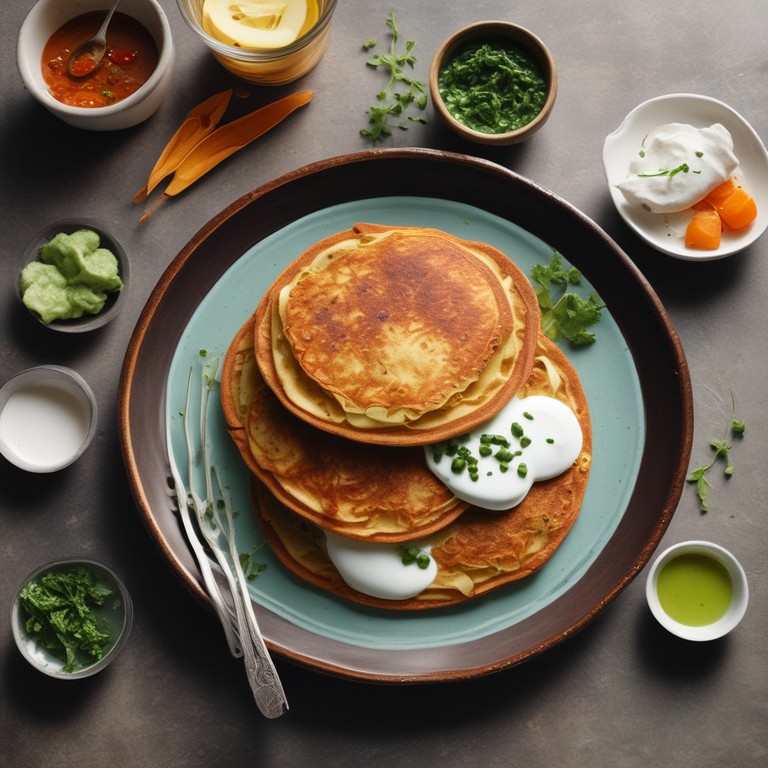 Spicy Ginger Onion Pancakes