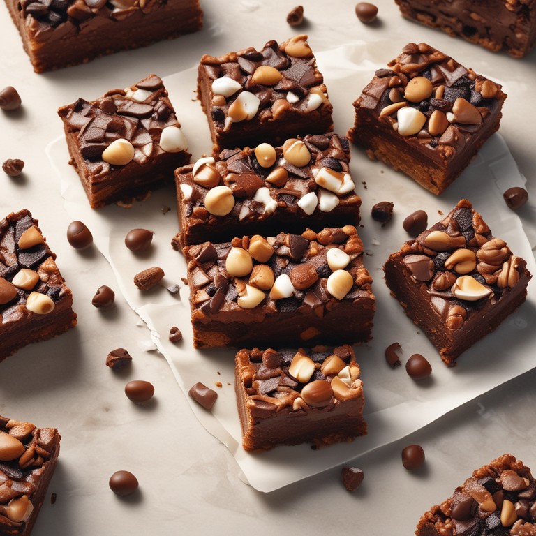 Decadent Chocolate Almond Rocky Road Bars