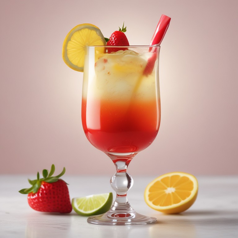Strawberry Sunrise Cocktail