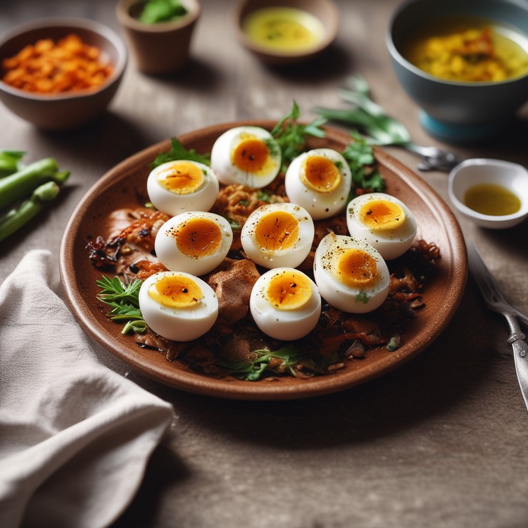 Spicy Butter Boiled Eggs with Masala