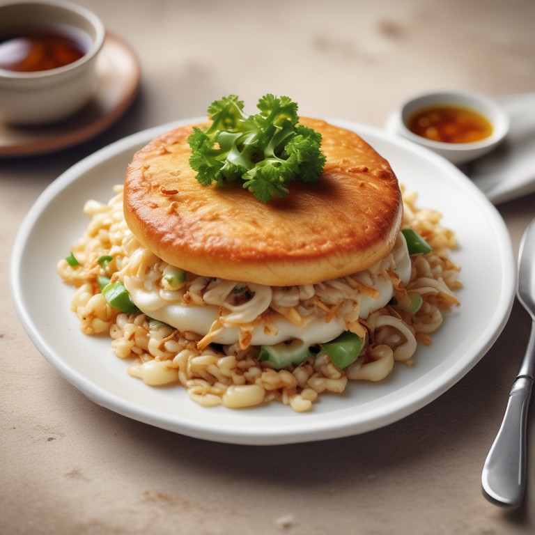 Tapioca de Frango com Cebola