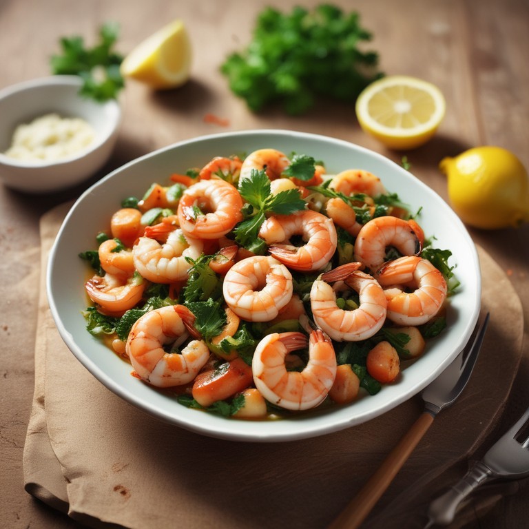 Crevettes à l'Ail et au Citron