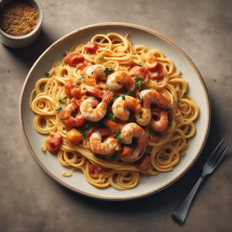 Spaghettis Aux Crevettes - Mr. Cook