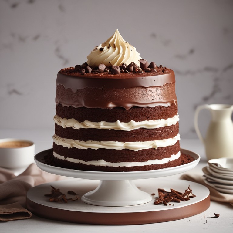 Decadent Chocolate Cream Cake