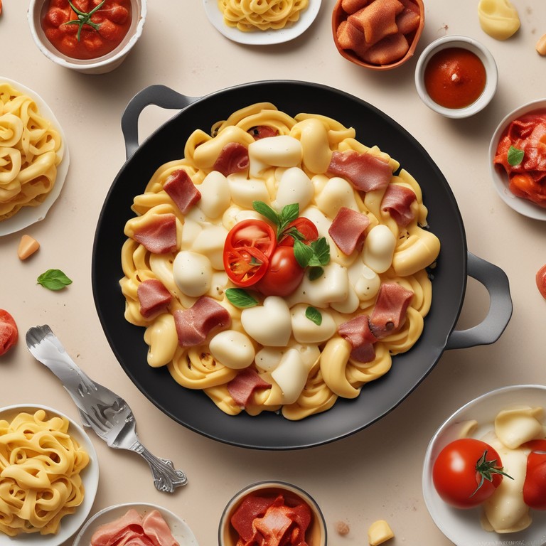 Délicieuses Pâtes Crémeuses avec Knacki et Mozzarella