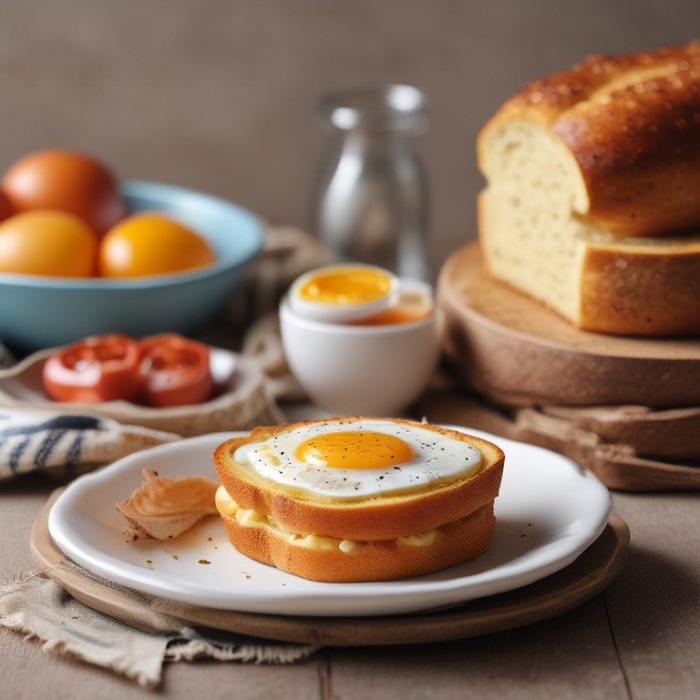 Savory Egg in a Hole Bread