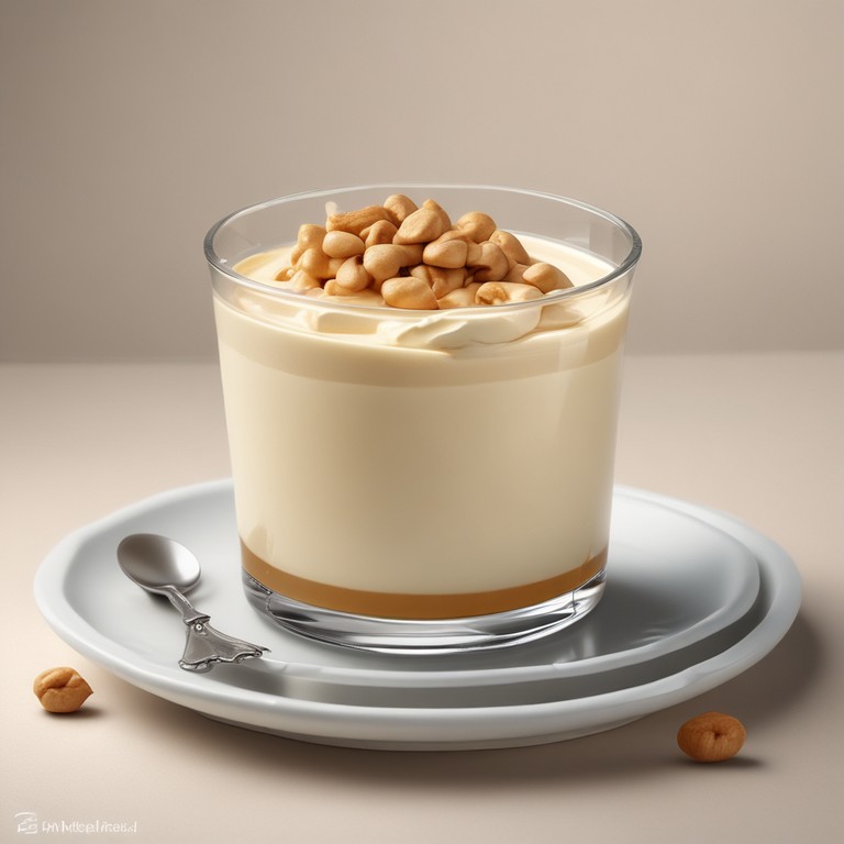 Mousse de Leite Condensado com Creme de Leite e Amendoim