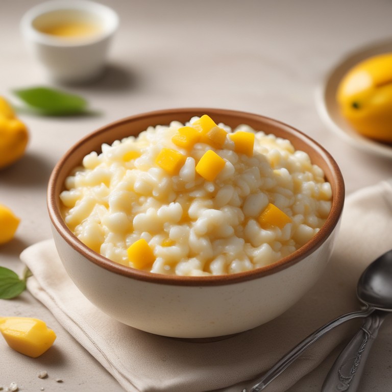 Creamy Mango Rice Pudding