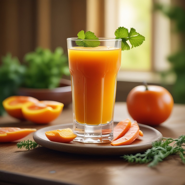 Zesty Orange and Carrot Ginger Juice