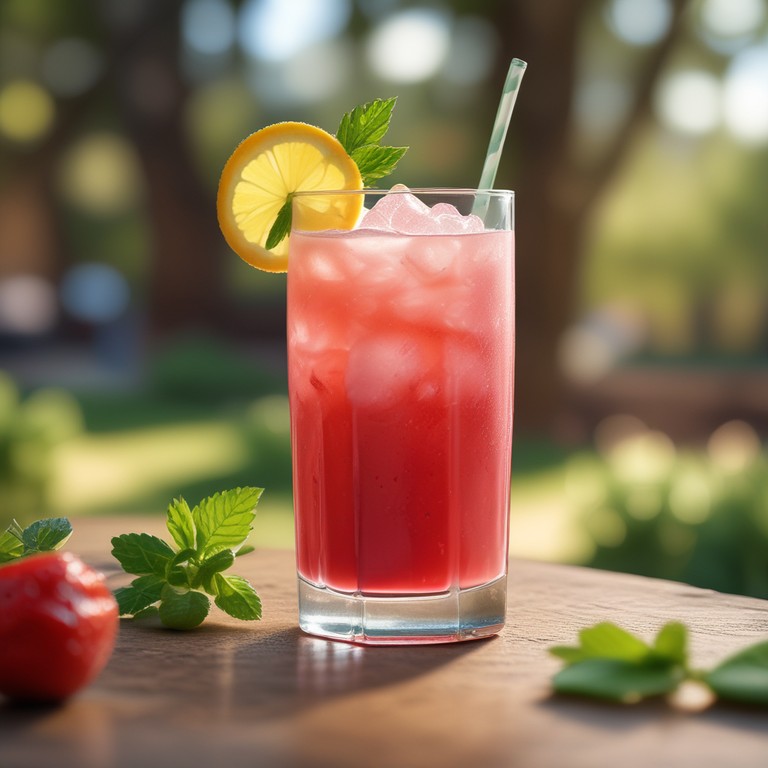 Sparkling Strawberry Lemonade