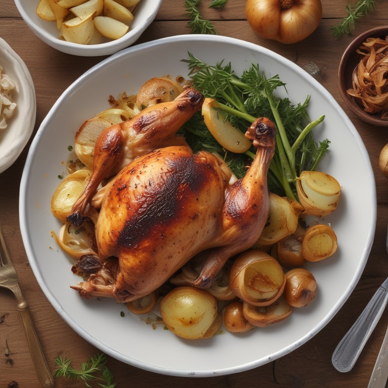 Herb Roasted Chicken with Crispy Potatoes
