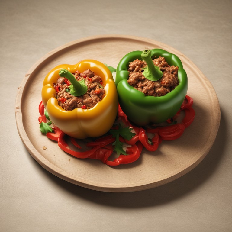 Gefüllte Paprika mit Hackfleisch