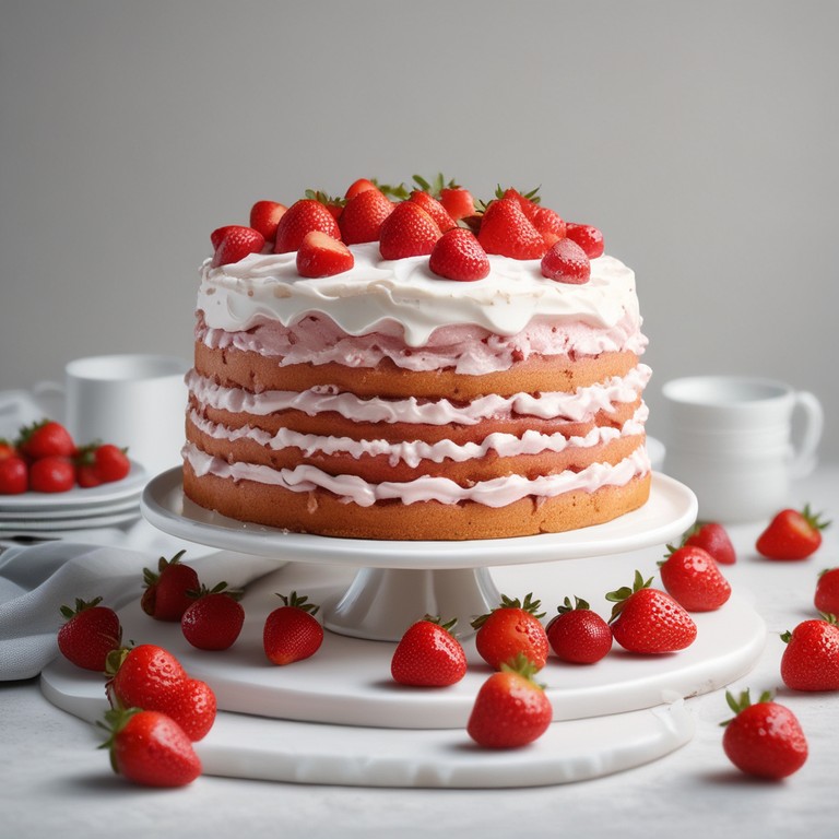 Homemade Strawberry Cake