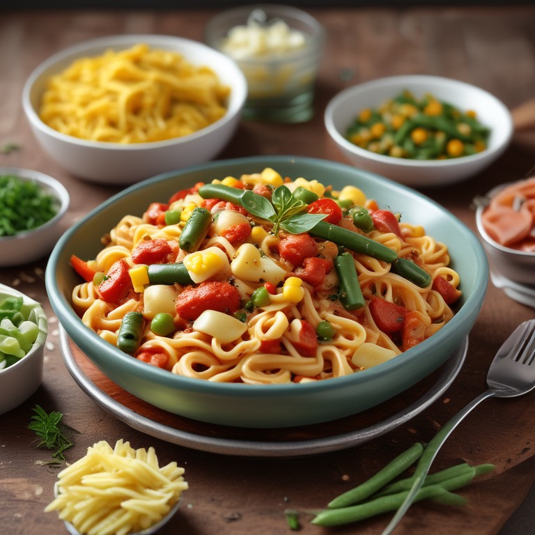 Canned Vegetable Pasta Delight