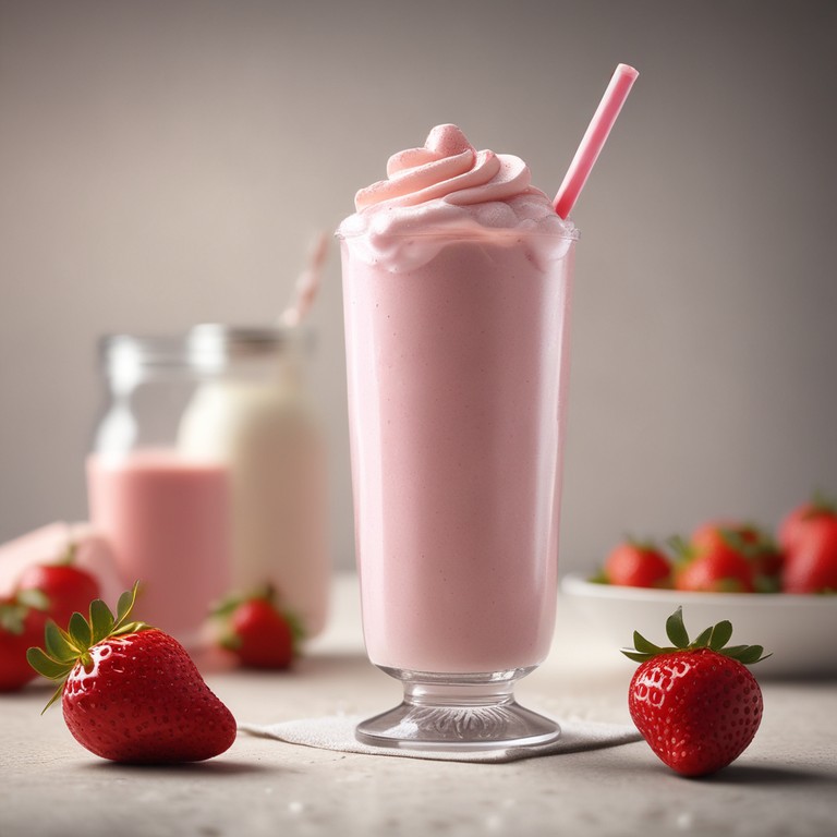 Milkshake de Morango com Leite Ninho