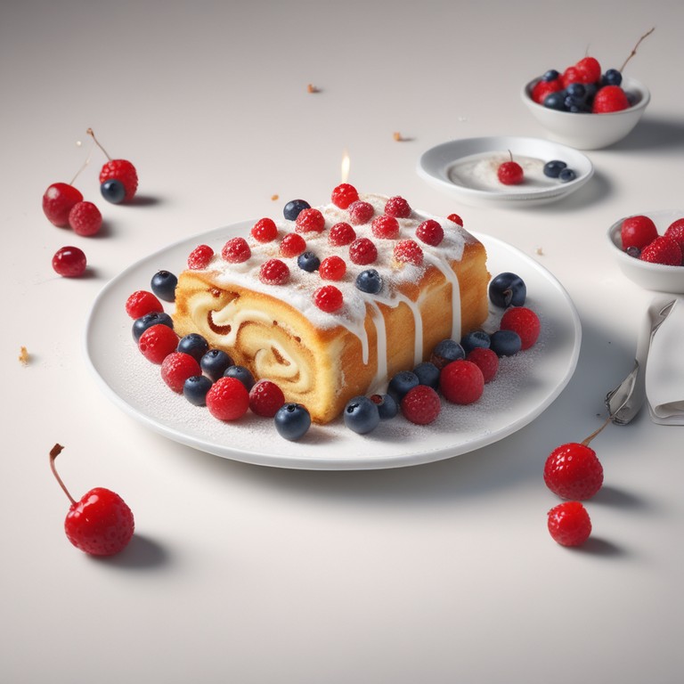 Gâteau Roulé aux Fruits Rouges
