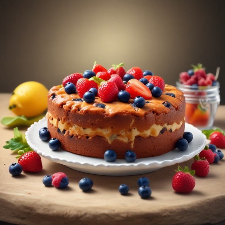 Gâteau aux Fruits Sans Lactose et Sans Gluten