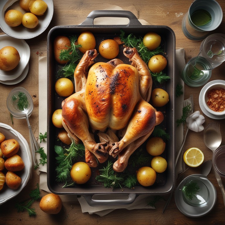 Frango com Batata Assado