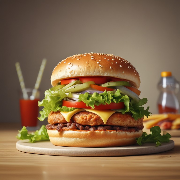 Burger au Poulet Maison