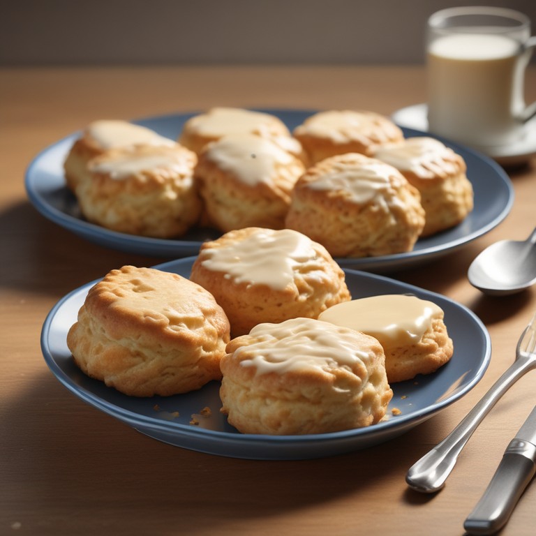 Fluffy Biscuits with a Sweet Glaze