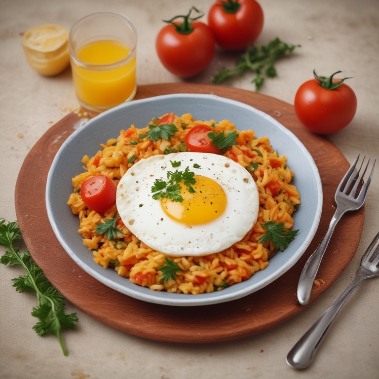 Savory Tomato Rice with Egg