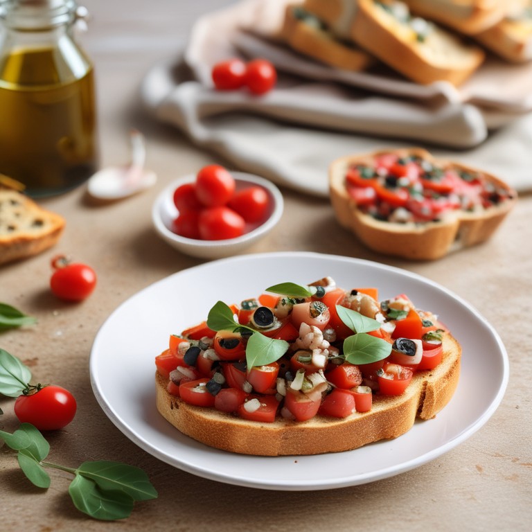 Garlic Tomato Bruschetta