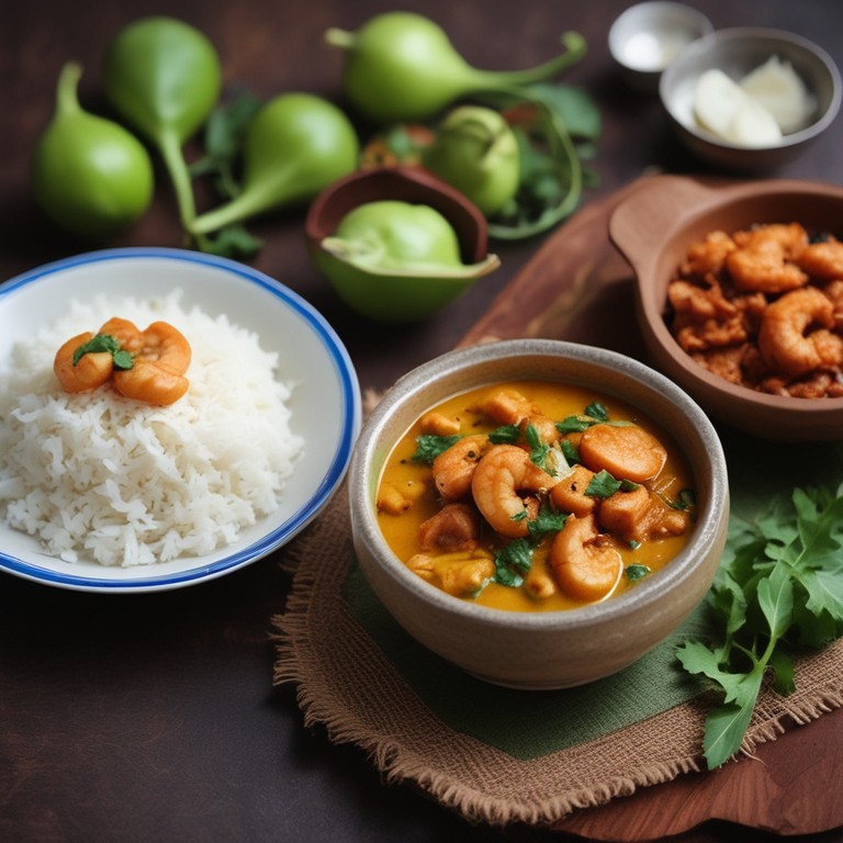 Spicy Bottle Gourd Curry with Dry Prawns