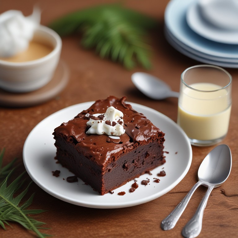 Brownie de Leite Condensado com Creme de Leite e Leite de Coco