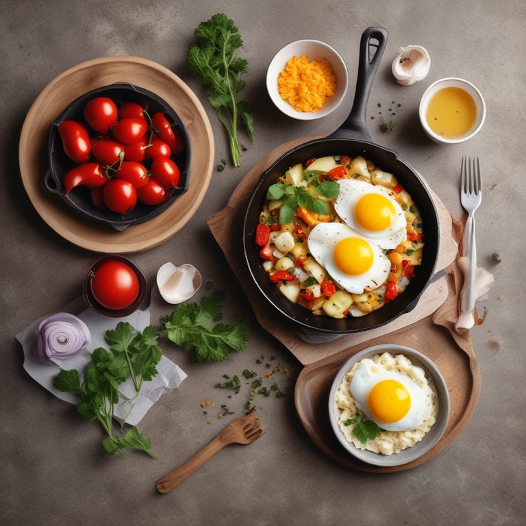 Cheesy Egg and Vegetable Skillet