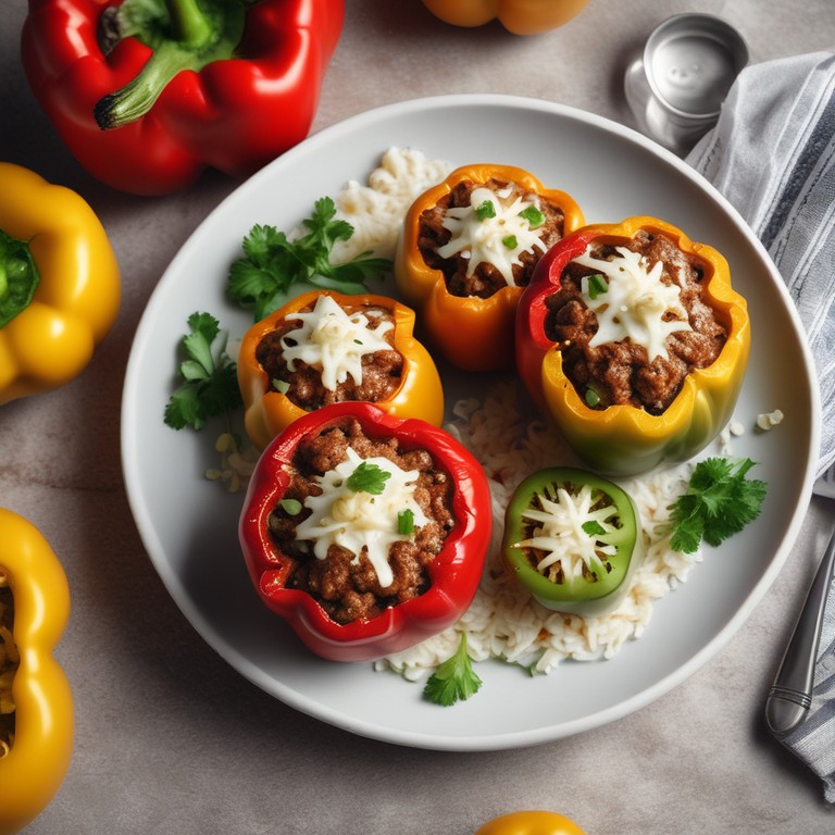 Savory Beef Stuffed Bell Peppers