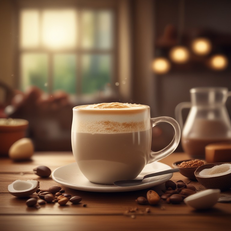 Creamy Coconut Milk Coffee Latte