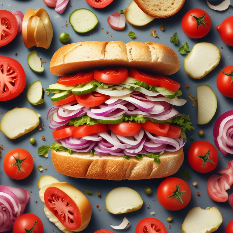 Tomato Onion White Bread Delight