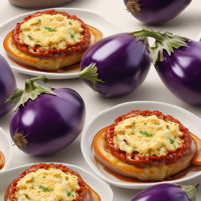 Berenjenas Gratinadas con Carne de Ternera