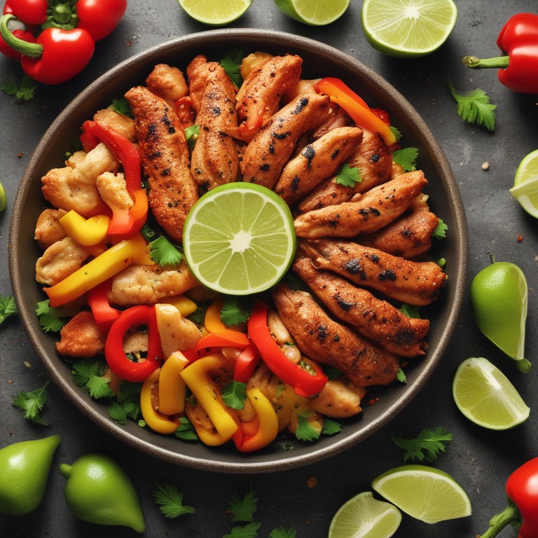 Zesty Lime Chicken with Bell Peppers