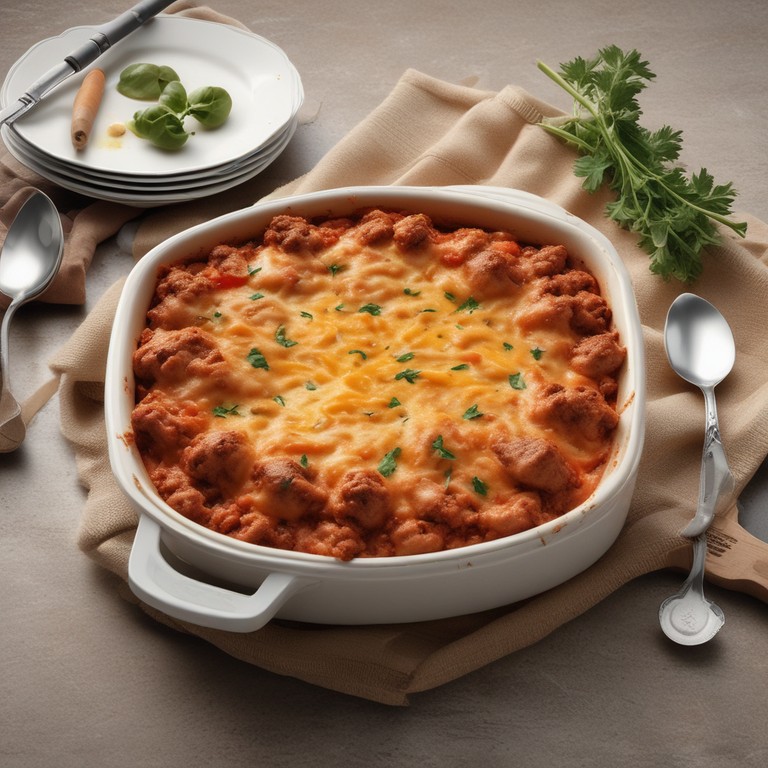 Thermomix Baked Mince Meat and Tomato Casserole with Cheese