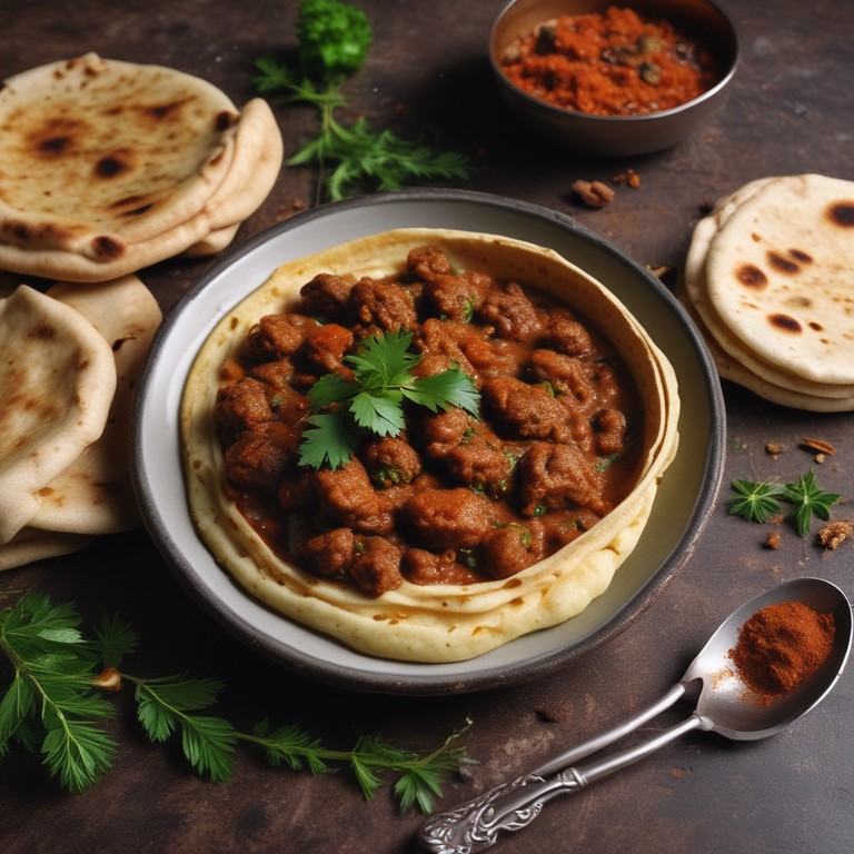 Spiced Mince Meat with Chapati