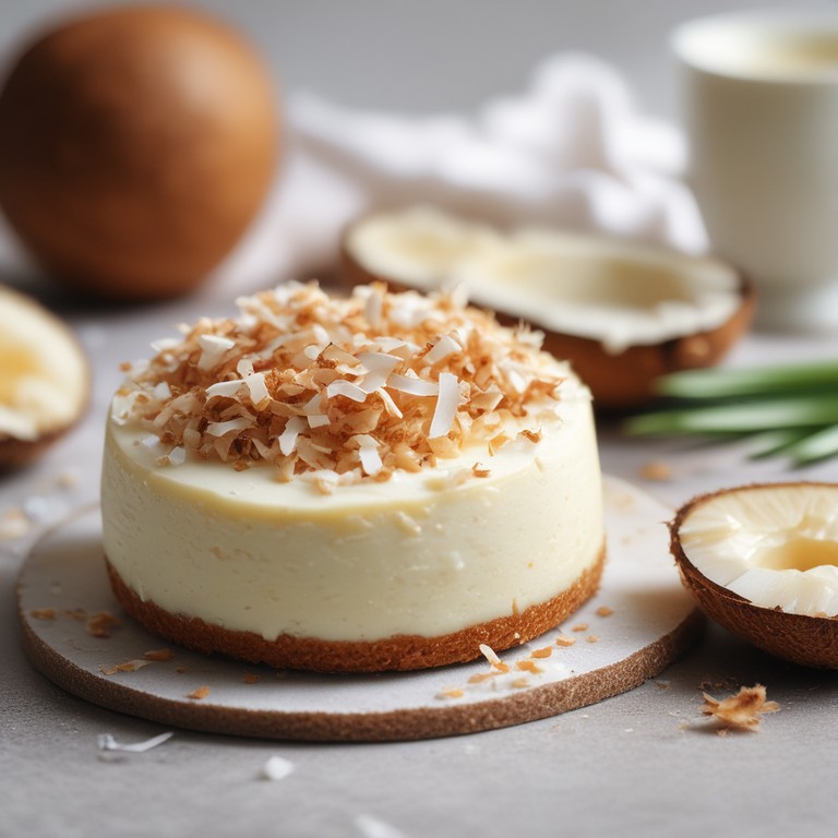 Torta de Cheesecake de Coco