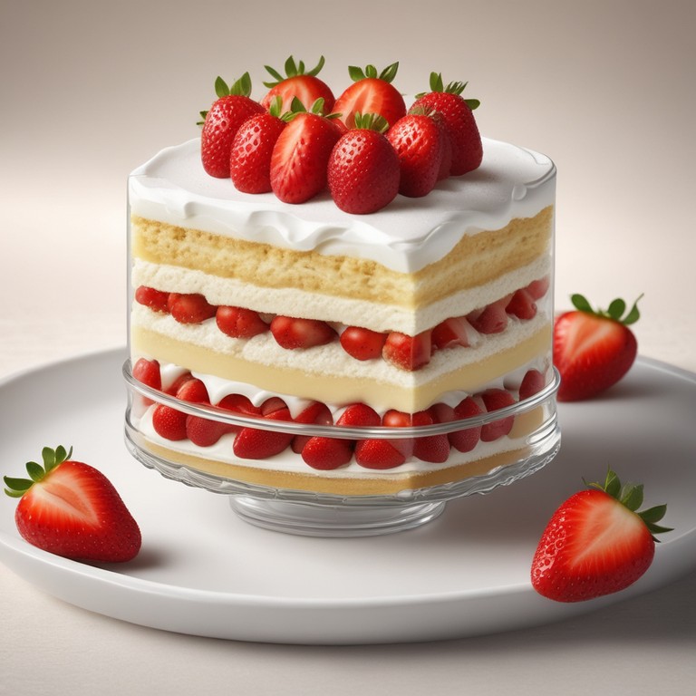 Bolo de Pote de Leite Ninho com Morango