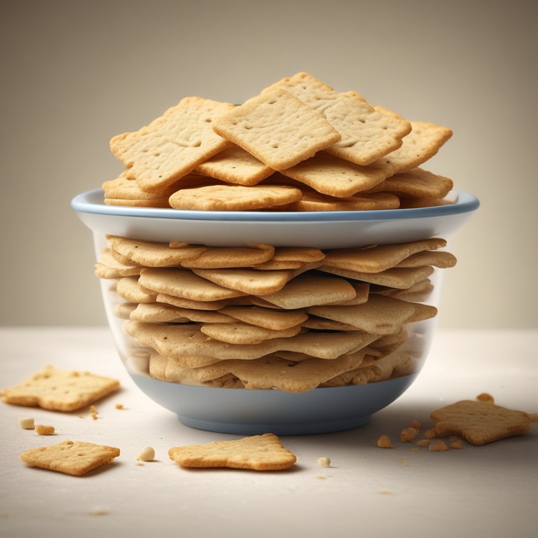 Homemade Crunchy Mixed Flour Crackers