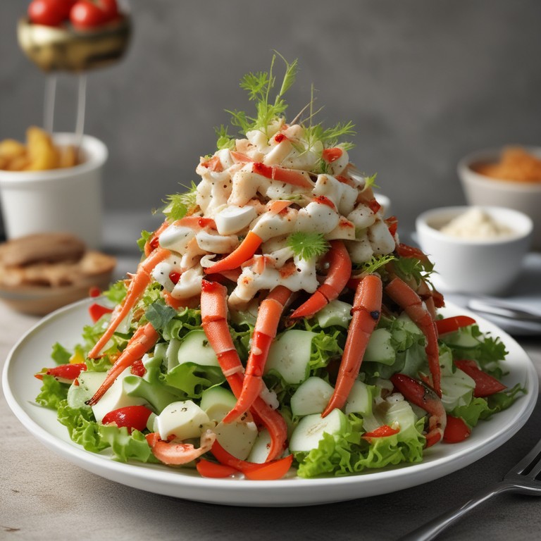 Crab Legs Salad Surprise