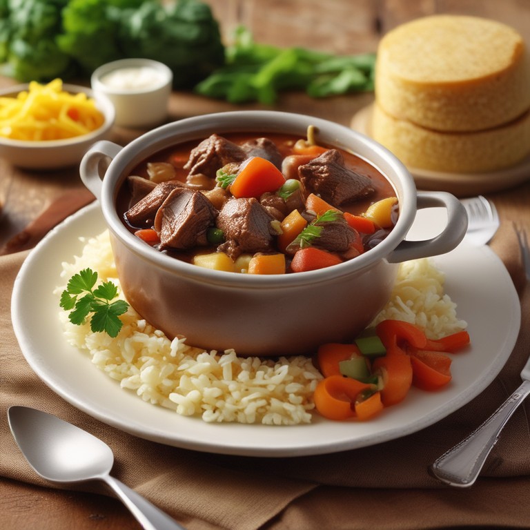 Guiso de Carne con Verduras Variadas