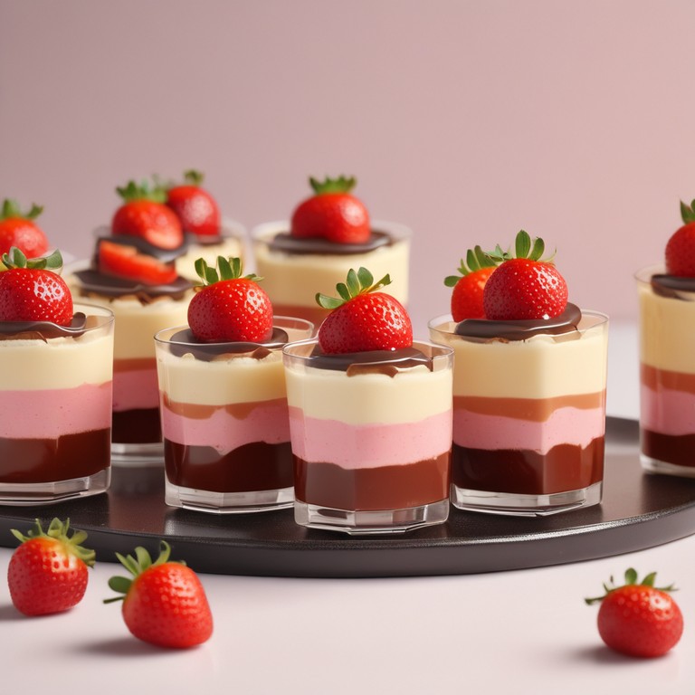Gelatina de Morango com Leite Condensado e Chocolate